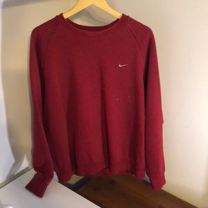 Vintage Nike Swoosh Red Cewneck